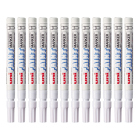 三菱Uni PX-21 小字油漆笔 0.8-1.2mm工业记号笔物流笔（可用于汽车补漆）白色12支装 1盒