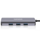 联想Lenovo F1-U03 扩展坞Type-C转千兆网口 USB-C转RJ45有线网卡转接头笔记本电脑USB3.0*3分线器 1个