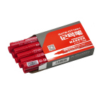 欧标（MATE-IST）B1524 大头油性记号笔红色塑料纤维1.5mm 10支/盒 1盒