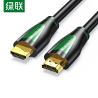 绿联 10115黄黑款圆线1米 HDMI线2.0版4k数字高清线3D视频线 1根