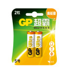 超霸 GP15A-L2五号碱性电池 5# 1.5V干电池 2粒/卡 1卡