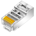 山泽SAMZHE RJ45超五类带屏蔽 网络水晶头100个/盒 (单位：盒)