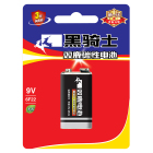 双鹿 黑骑士碳性9V 1粒卡 10粒/盒 1盒