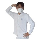 耐呗斯（NABES） 全棉分体白色开衫 厚款 NBS-RP46WKU（可定制） 1件